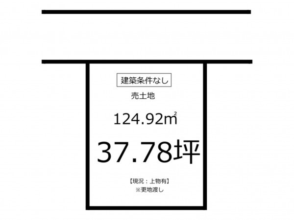 鹿児島市田上、土地の間取り画像です