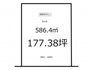 鹿児島市田上、土地の間取り画像です