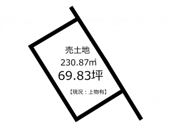 鹿児島市田上、土地の間取り画像です