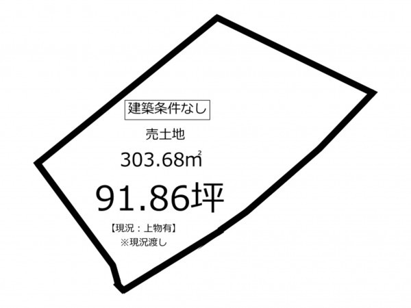 鹿児島市唐湊、土地の間取り画像です