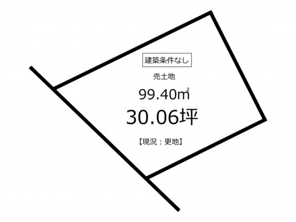 鹿児島市西陵、土地の間取り画像です
