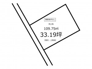 鹿児島市田上、土地の間取り画像です
