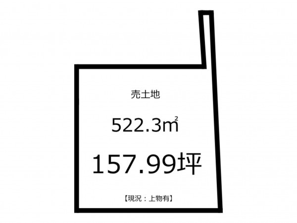 鹿児島市上荒田町、土地の間取り画像です