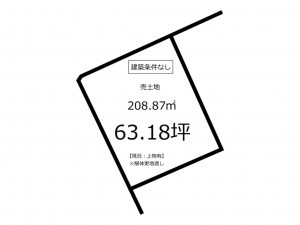 鹿児島市武岡、土地の間取り画像です