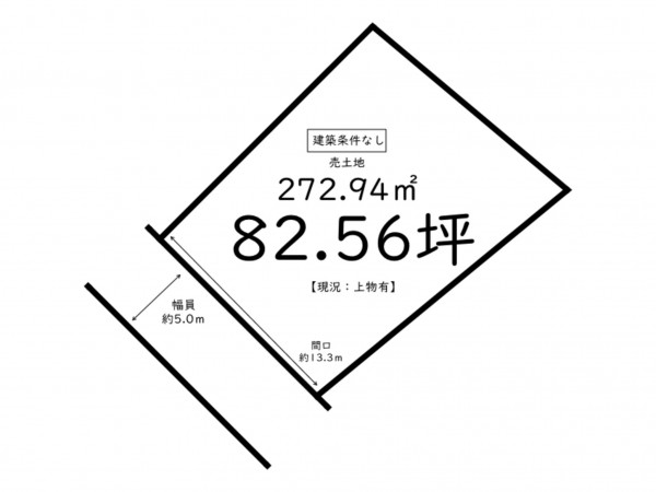 鹿児島市紫原、土地の間取り画像です