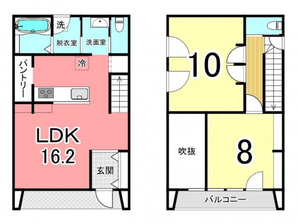 鹿児島市吉野町、中古一戸建ての間取り画像です