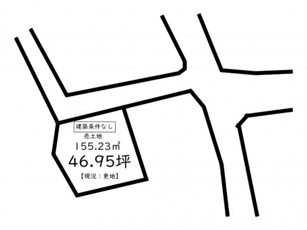 鹿児島市小野、土地の間取り画像です