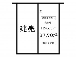 鹿児島市玉里団地、土地の間取り画像です