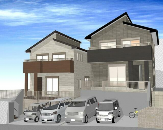鹿児島市日之出町、新築一戸建ての画像です