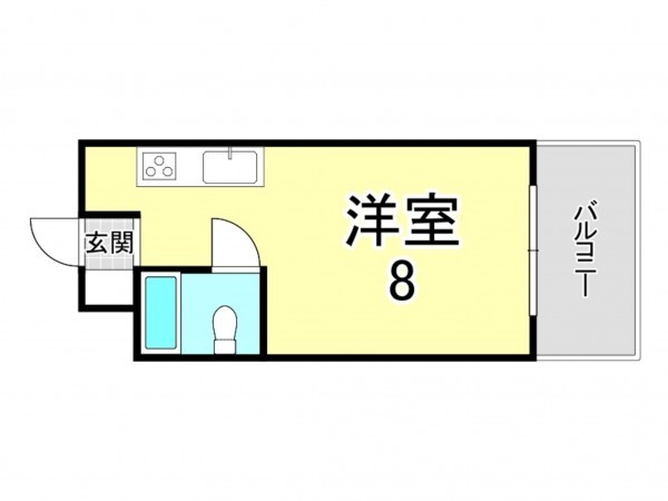 鹿児島市武、マンションの間取り画像です