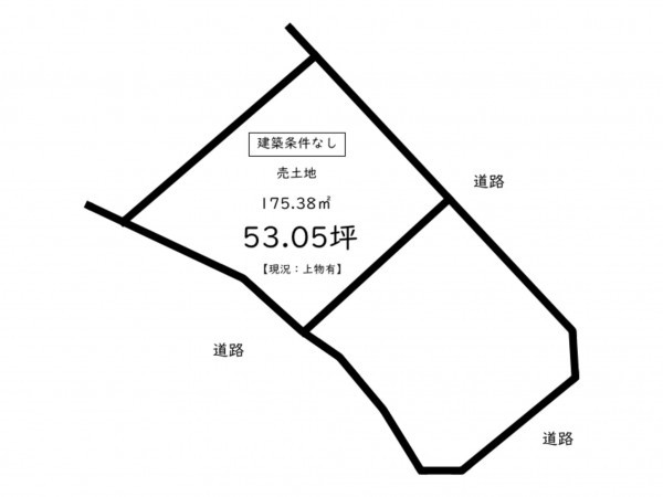 鹿児島市西陵、土地の間取り画像です