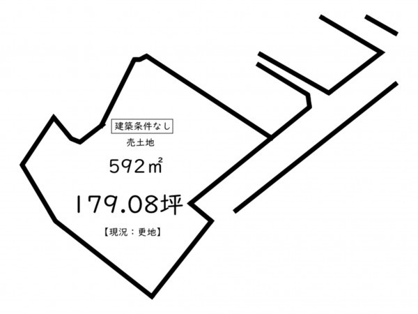 鹿児島市田上、土地の間取り画像です