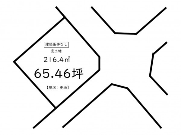鹿児島市西陵、土地の間取り画像です