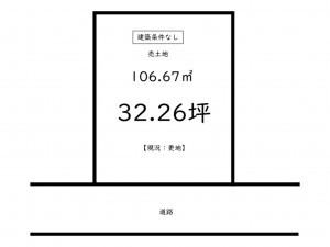 鹿児島市田上、土地の間取り画像です