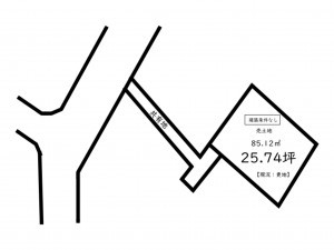 鹿児島市田上、土地の間取り画像です