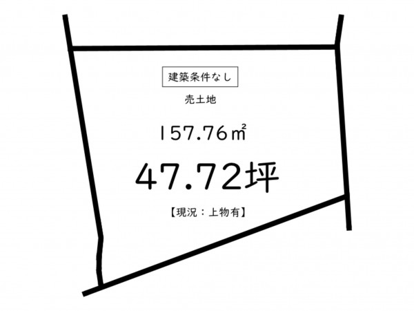 鹿児島市永吉、土地の間取り画像です