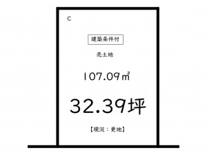 鹿児島市紫原、土地の間取り画像です