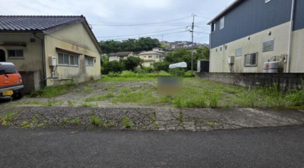 鹿児島市田上、土地の画像です