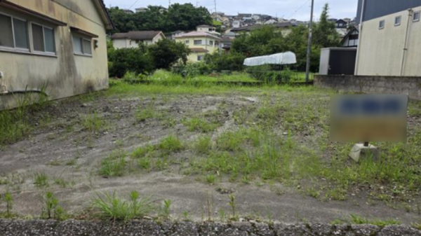 鹿児島市田上、土地の画像です