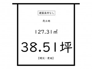 鹿児島市下伊敷、土地の間取り画像です