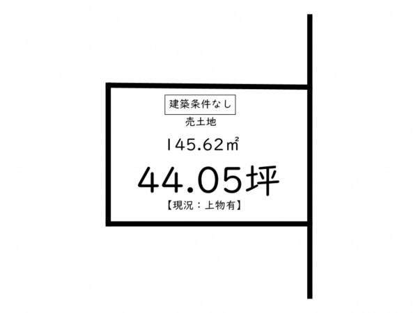 鹿児島市武岡、土地の間取り画像です