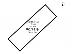 鹿児島市紫原、土地の間取り画像です