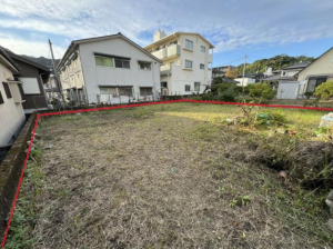 鹿児島市田上、土地の画像です