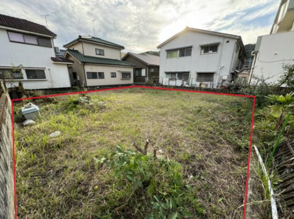 鹿児島市田上、土地の画像です