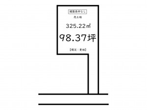 鹿児島市唐湊、土地の間取り画像です