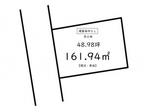 鹿児島市西陵、土地の間取り画像です