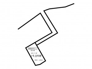 鹿児島市田上、土地の間取り画像です