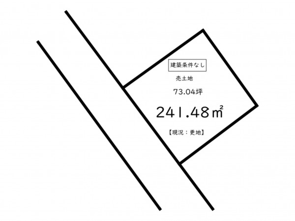 鹿児島市武岡、土地の間取り画像です
