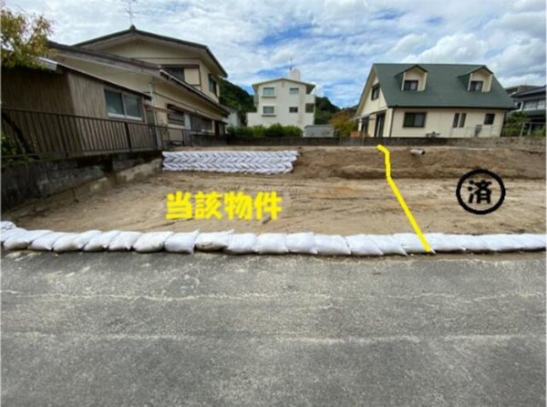 鹿児島市田上、土地の画像です