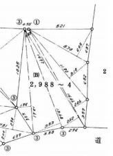 鹿児島市田上、土地の間取り画像です