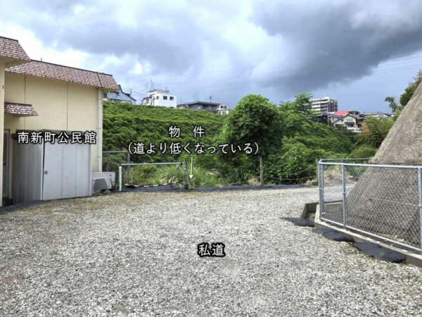 鹿児島市南新町、土地の画像です