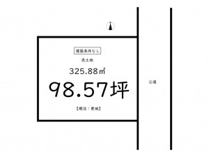 鹿児島市武、土地の間取り画像です