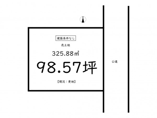 鹿児島市武、土地の間取り画像です