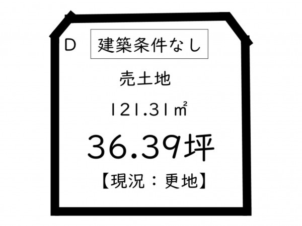 鹿児島市小野、土地の間取り画像です