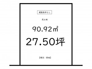 鹿児島市田上、土地の間取り画像です