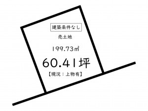 鹿児島市星ヶ峯、土地の間取り画像です