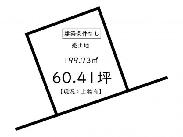 鹿児島市星ヶ峯、土地の間取り画像です
