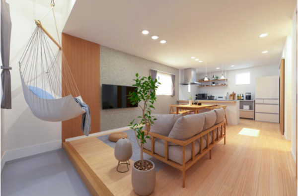 鹿児島市紫原、新築一戸建ての画像です