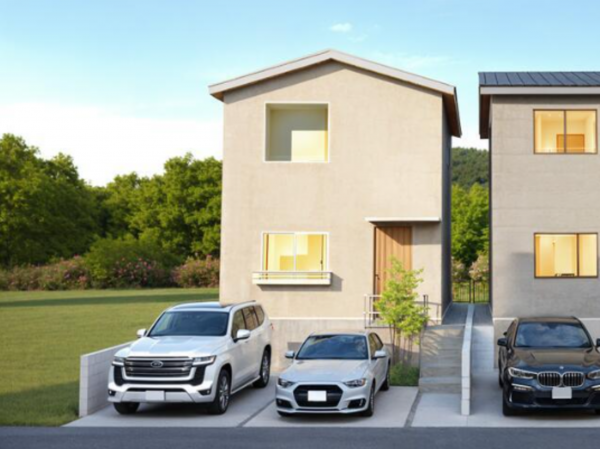 鹿児島市紫原、新築一戸建ての画像です