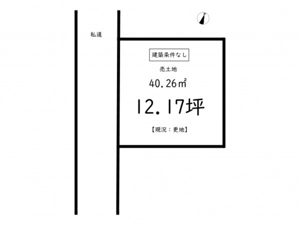 鹿児島市武、土地の間取り画像です