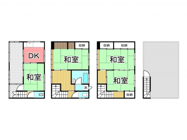 鹿児島市新照院町、中古一戸建ての間取り画像です