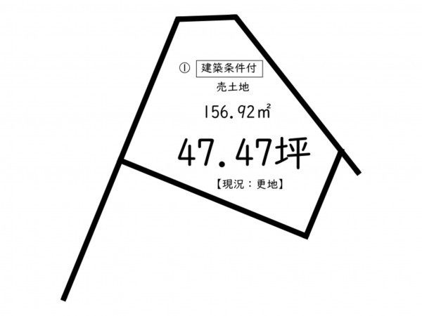 鹿児島市西陵、土地の間取り画像です
