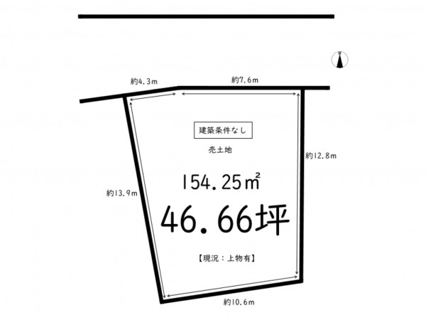 鹿児島市原良、土地の間取り画像です