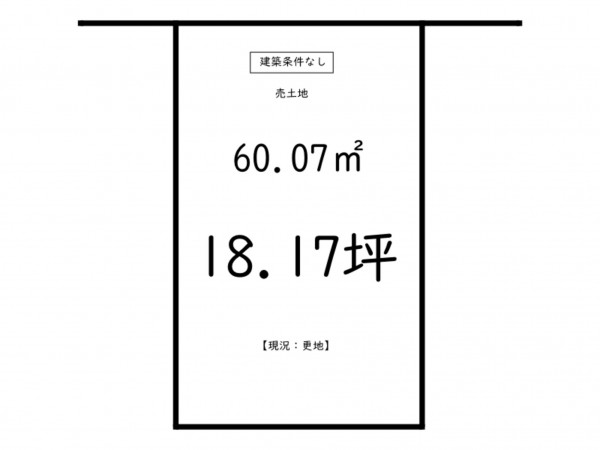鹿児島市西陵、土地の間取り画像です