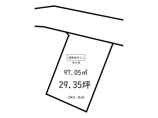 鹿児島市南新町、土地の間取り画像です