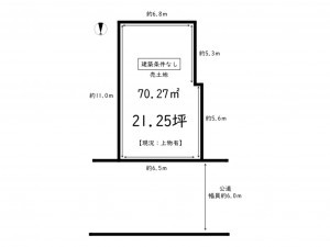鹿児島市西田、土地の間取り画像です